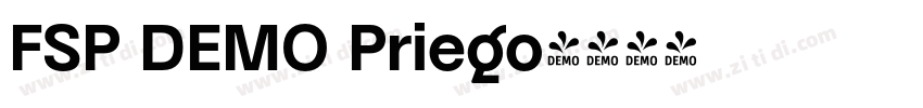 FSP DEMO Priego字体转换